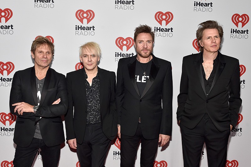 LAS VEGAS, NV - SEPTEMBER 18:  (L-R) Musicians Roger Taylor, Nick Rhodes, Simon Le Bon and John Taylor of Duran Duran attend the 2015 iHeartRadio Music Festival at MGM Grand Garden Arena on September 18, 2015 in Las Vegas, Nevada.  (Photo by David Becker/Getty Images for iHeartMedia)