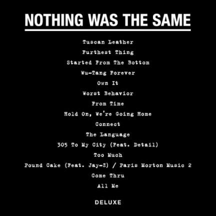 drake-nothing-was-the-same-tracklist