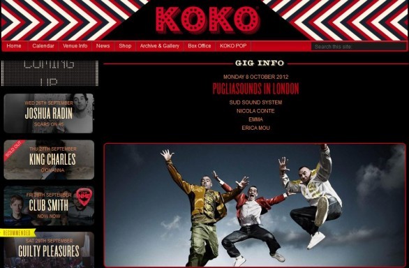 Koko London 8 ottobre 2012 Emma