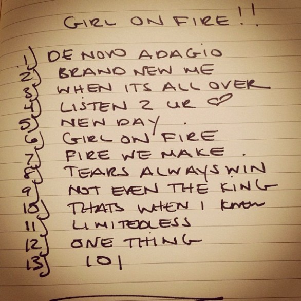Girl On Fire Tracklist