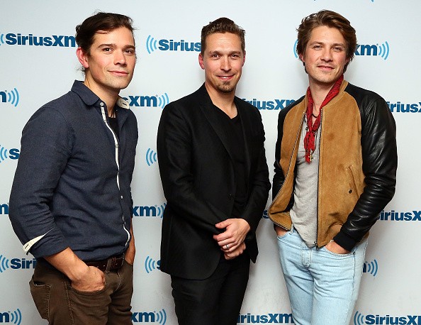 NEW YORK, NY - MAY 04:  (EXCLUSIVE COVERAGE) (L-R) Zac Hanson, Isaac Hanson and Taylor Hanson of the band Hanson visits the SiriusXM Studios on May 4, 2017 in New York City.  (Photo by Astrid Stawiarz/Getty Images)