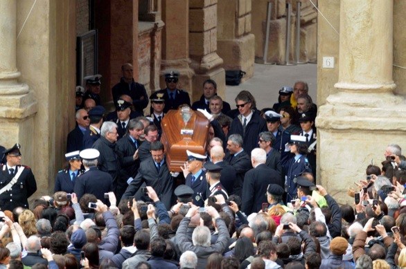 Il funerale di Lucio Dalla