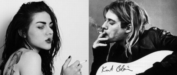 Kurt Cobain e Frances Bean Cobain