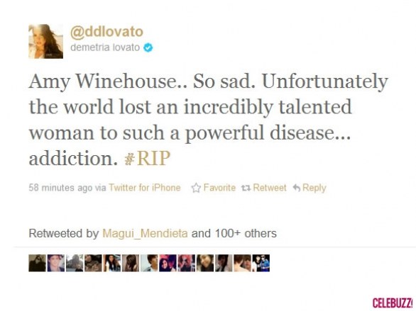 Le reazioni delle star alla morte di Amy Winehouse (Twitter)