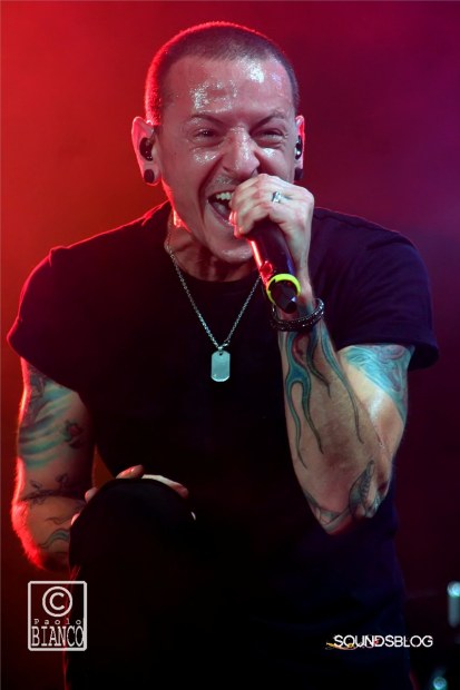 chester bennington Linkin Park foto concerto @ Milano Ippodromo City Sound, 10 Giugno 2014 - photo by Paolo Bianco